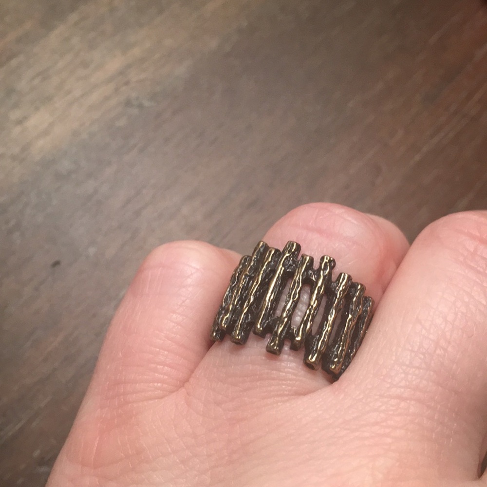 Pamela Love bronze twig ring